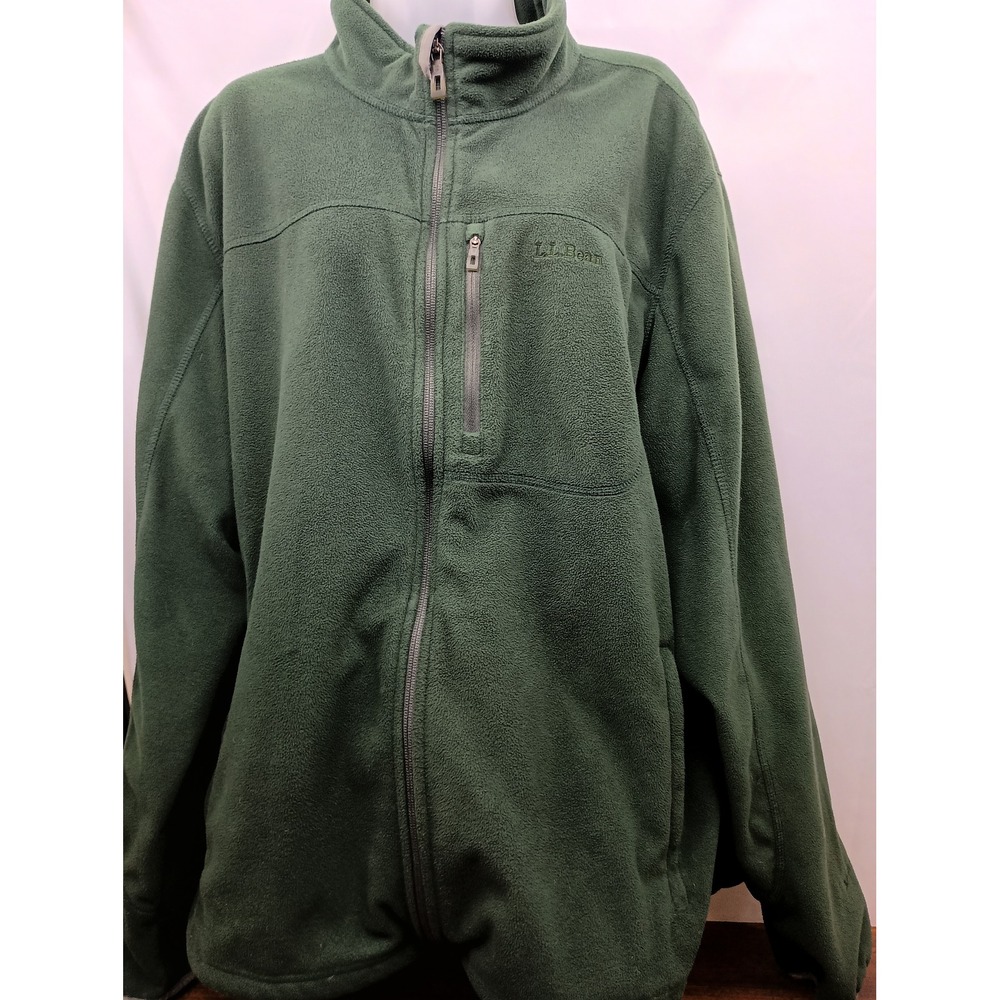 L.L Bean XXL green avalanche full zip up jacket outdoors fleece